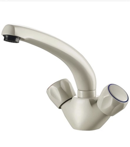 Beige sink kitchen - beige, tap